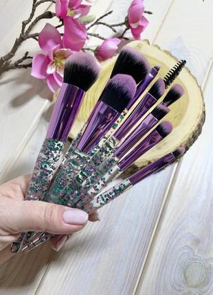 Хит! 10 шт таклон кисти для макияжа набор shimmer probeauty5 фото