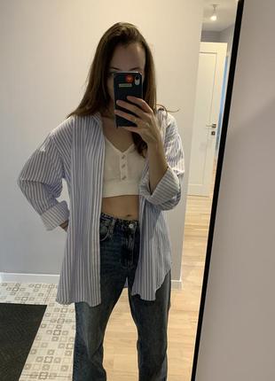 Рубашка в полоску marks spencer