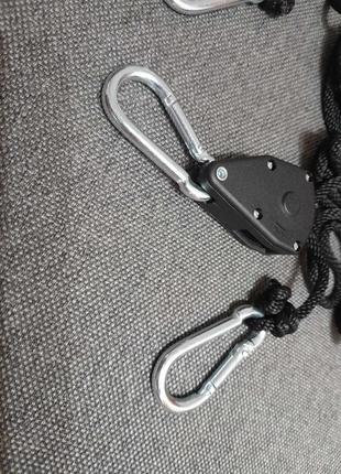Универсальная веревка для кемпинга и тп: 2шт по 2 метра 4 мм,8 фото