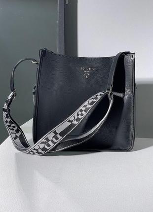 Стильна сумка під любий стиль prada чорна крута прада