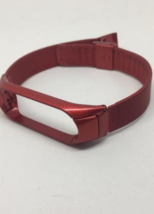 Металлический ремешок mi band 3 Xiaomi mi band 2 mi smart band 4 миланская петля ❤️