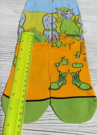 Носки унисекс, высокие, с прикольным изображением носки, яркие носки.3 фото