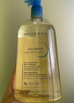 Bioderma atoderm huile de douche 1 litre1 фото