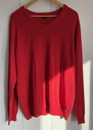 Чоловічий джемпер червоний кофта светр