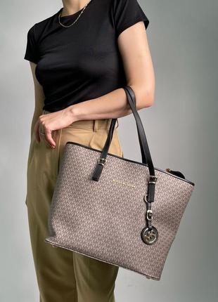 Женская сумка бренда michael kors sullivan  фирменная канва на два отделение2 фото