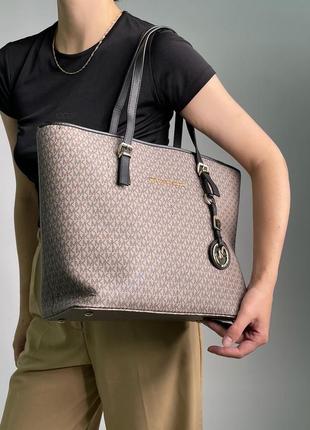 Женская сумка бренда michael kors sullivan  фирменная канва на два отделение3 фото