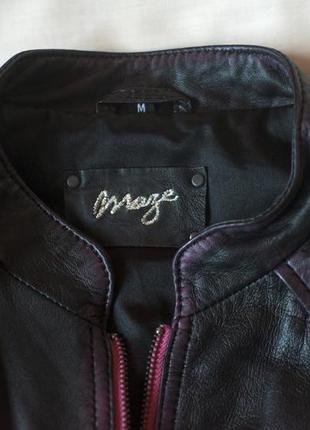 Байкерская черная кожаная женская куртка mage, размер s, m7 фото