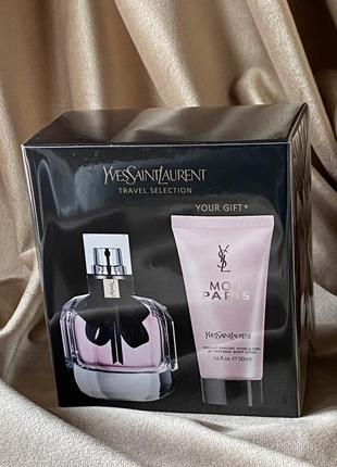 Подарунковий набір yves saint laurent mon paris (оригінал)5 фото