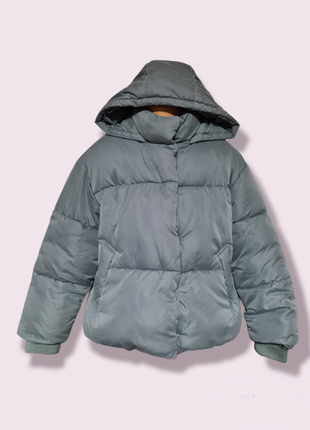 Детская объемная курточка оверсайз зефирка на 8-9 лет