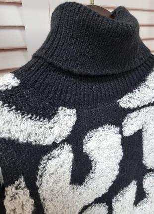 Теплый свитер с высоким горлом2 фото
