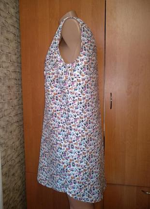Льняное платье туника лён пог=54 см4 фото