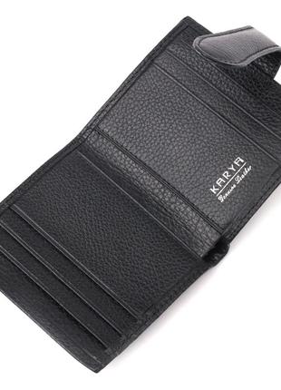 Класичний жіночий гаманець із натуральної шкіри karya 20945 чорний3 фото