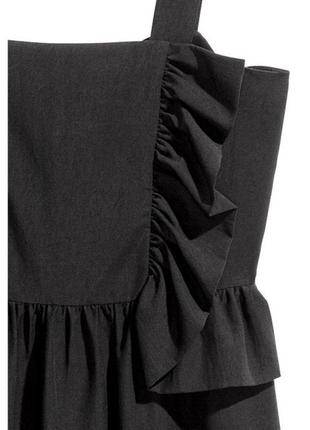Черный сарафан с рюшами платье h&amp;m2 фото