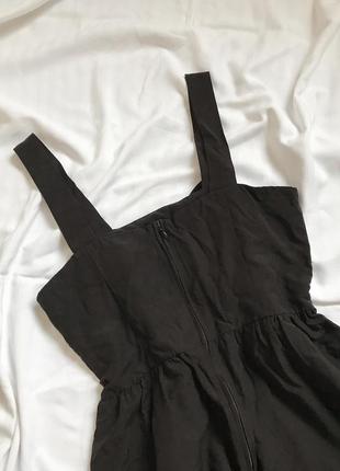 Черный сарафан с рюшами платье h&amp;m5 фото