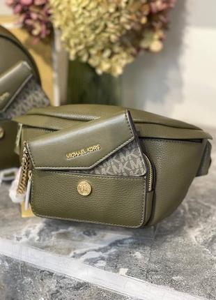 Кожаная сумка на пояс от michael kors