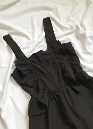 Сарафан с рюшами черное платье h&amp;m4 фото