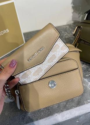 Кожаная сумка на пояс от michael kors2 фото