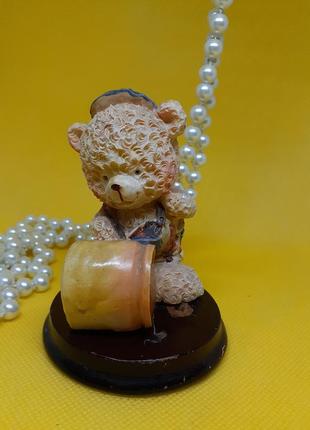 Мишко з бочонком меду (cappuccino collectable) фігурка статуетка ведмедик2 фото