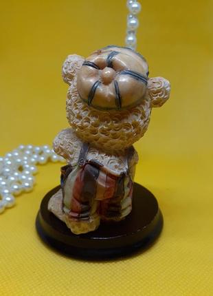 Мишко з бочонком меду (cappuccino collectable) фігурка статуетка ведмедик4 фото