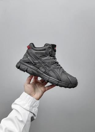 Зимние кроссовки asics gel kahana 8 grey fur