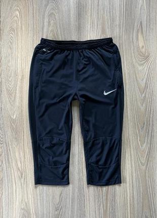 Мужские спортивные беговые бриджи с карманами nike fit dry