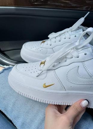 Кроссовки nike air force swoosh white2 фото