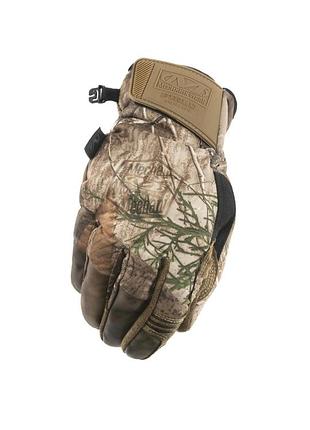 Армійські тактичні зимові рукавички військові mechanix wear cold weather sub35 realtree edge s
