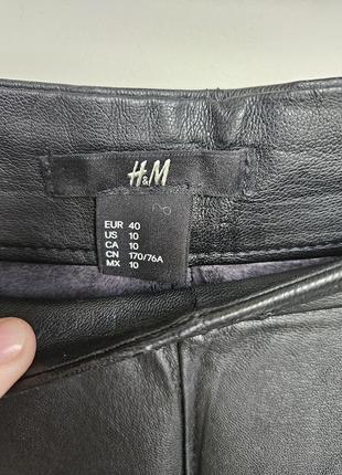 Кожаные шорты h&amp;m3 фото