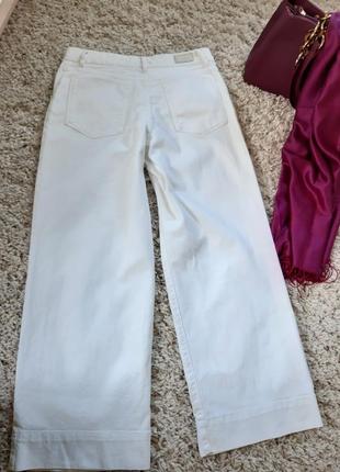 Стильные белые джинсовые брюки/кюлоты, hoxton,  p.30/l4 фото