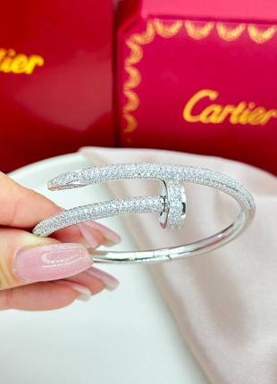 Серебряный браслет cartier4 фото