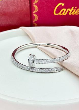 Серебряный браслет cartier8 фото