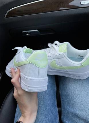 Кросівки nike air force 1 swoosh light lime4 фото