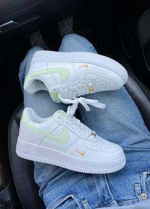 Кроссовки nike air force 1 swoosh light lime