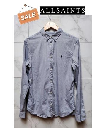 Базова брендова котонова сорочка allsaints (оригінал)