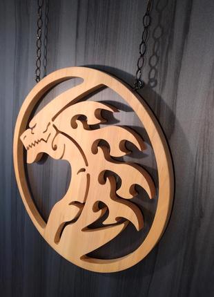 Голова огненного дракона. подвесной декор на стену огненный дракон. 2024 год деревянного дракона.6 фото