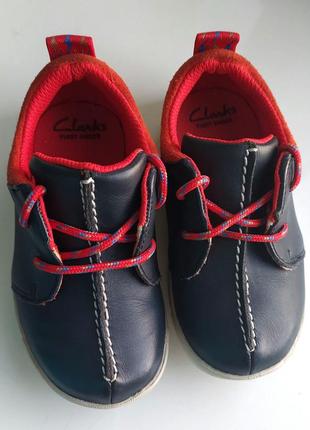 Кожаные кроссовки clarks,22.5 размер,вьетнам.3 фото