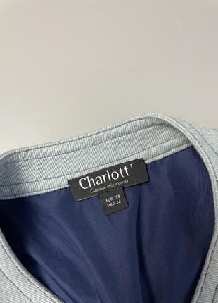 Твидовый джинсовый жакет пиджак charlott в стиле zara h&m6 фото