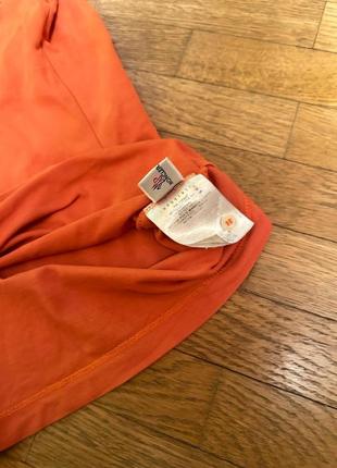 Moncler оранжевая мужская рубашка нашивкой-логотипом поло детский2 фото