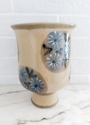 Ваза лксф майолика польвская керамика винтажная