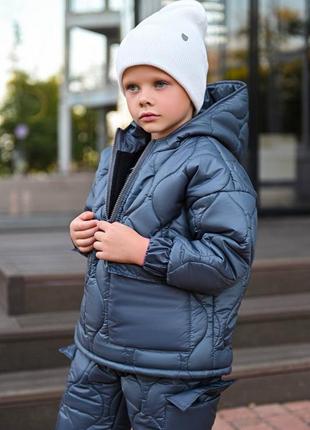 Зимовий дитячий костюм для хлопчиків та дівчаток5 фото