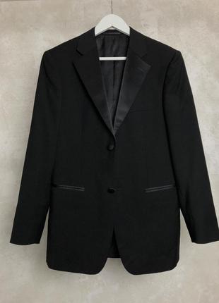Пиджак смокинг британского бренда taylor&amp;wright. размер s. структурированный оверсайз качественный