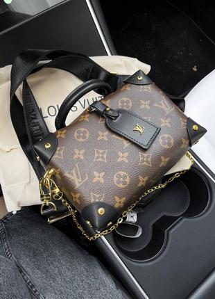 Шкіряна коричнева сумка louis vuitton