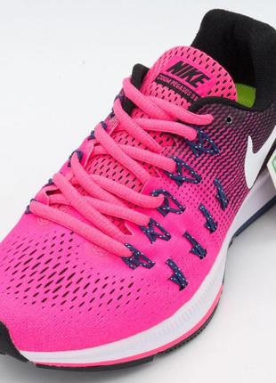 Женские кроссовки для бега nike zoom pegasus 33 темно-розовые. топ качество! 38. размеры в наличии: 38.2 фото