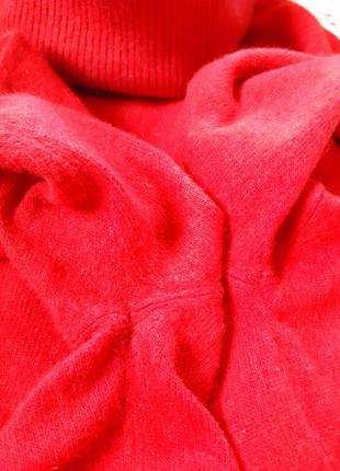 Актуальный свитер/гольф в красном цвете шерсть/кашемир,  modissa, p. s-m6 фото