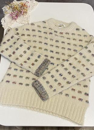 Теплий светр zara knitwear