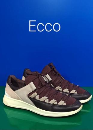 Кожаные женские кроссовки ecco flexure runner ii оригинал