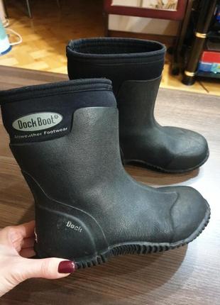 Сапоги зимние резиновые, гумові черевики mens boot,crocs,
