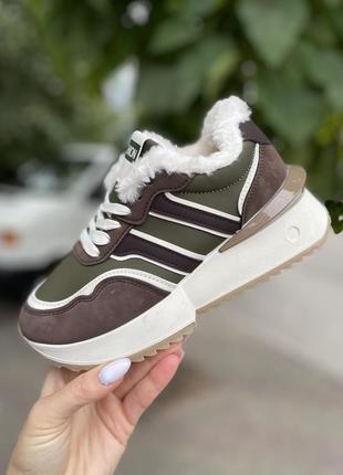 Кроссовки на меху / теплые кроссовки зима / эврозима