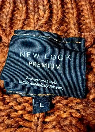 Брендовый теплый объемный свитер меланж р. l от new look premium4 фото