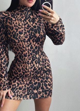 Платье леопард2 фото